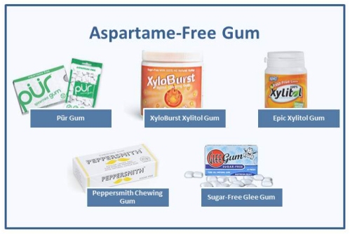 aspartame-free gum, PKU-friendly gum