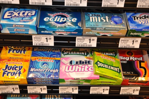 aspartame gum, sugar-free gum